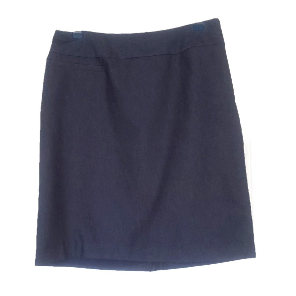 Merona Navy Pencil Skirt - Size 10 - Denim pattern